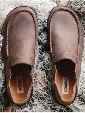 OluKai Men's Moloa Shoes Ray/Toffee size 10.5